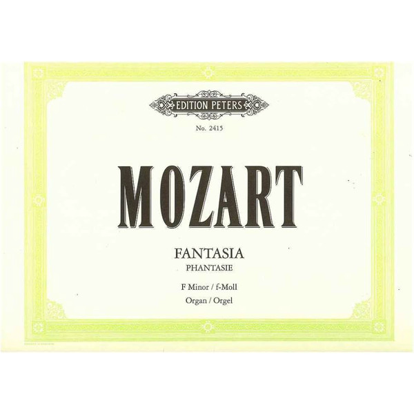 Fantasia in F minor K608, Wolfgang Amadeus Mozart - Organ Solo