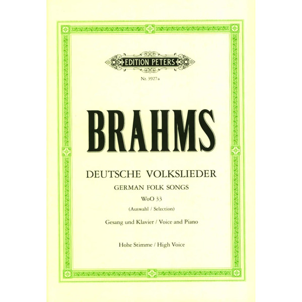 Brahms - Deutsche Volkslieder - WoO 33 - High Voice