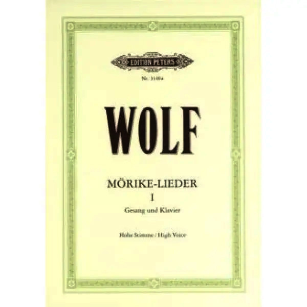 Wolf - Mörike-Lieder 1 - High Voice and Piano