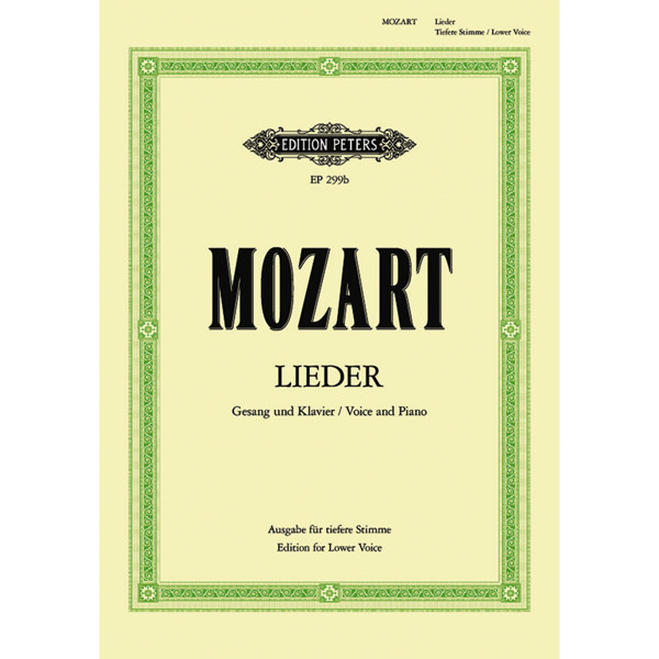 Mozart - Lieder - Low Voice and Piano