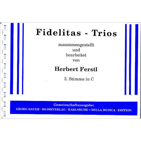 Fidelitas trios 3. stemme i C Bariton/Trombone/Fagott