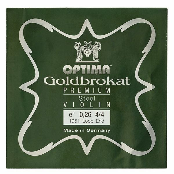 Fiolinstreng Optima Goldbrokat Premium 1E 0,26 Løkke Medium