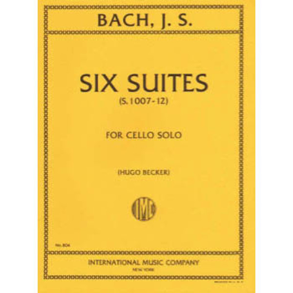 Six Cello Suites, Johan Sebastian Bach. Cello