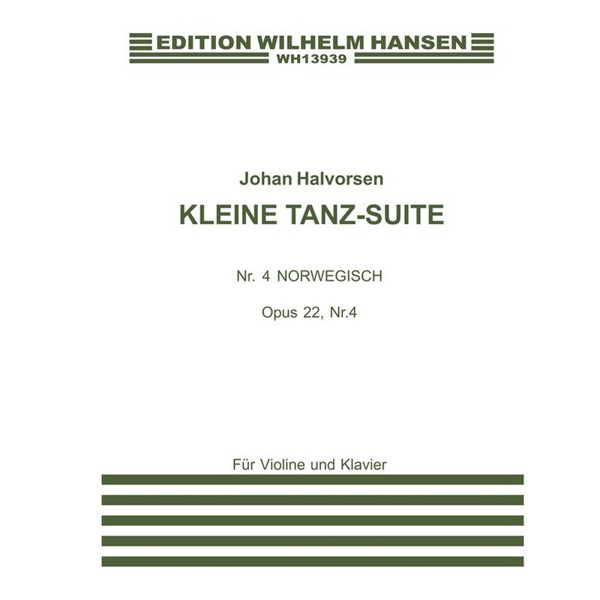 Kleine Tanz-Suite 4.Norwegisch, J. Halvorsen - Fiolin/Piano