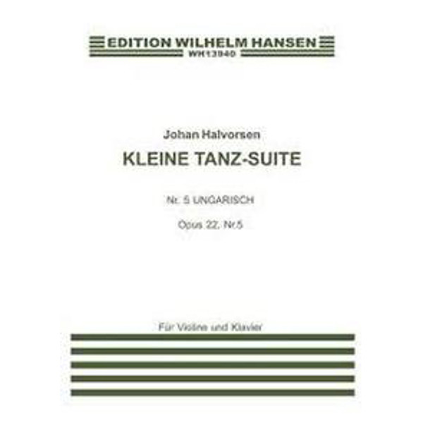 Kleine Tanz-Suite 5.Ungarish, J. Halvorsen - Fiolin/Piano