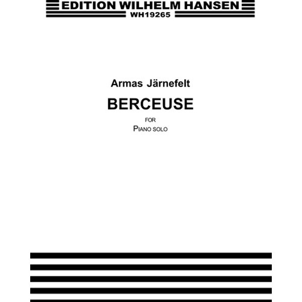 Beceuse, Armas Järnefeldt - Piano Solo