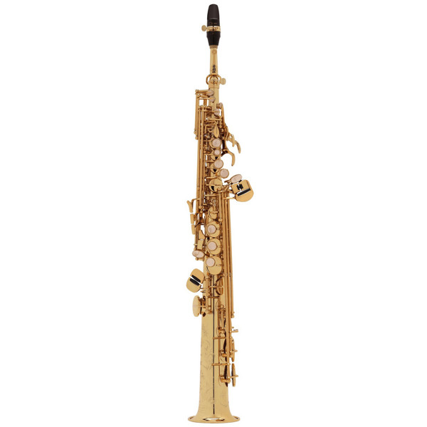 Sopransaksofon Selmer Serie III, Gold Lacquered Engraved. Outfit       