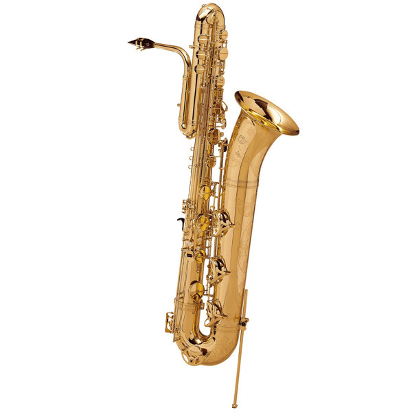 Bassaksofon Selmer SA80 II, Gold Lacquered Engraved. Outfit