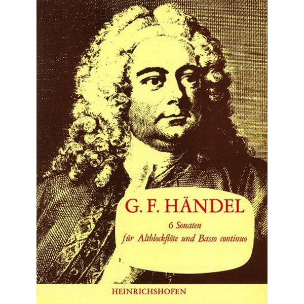 6 Sonaten für Altblockflöte und Basso continuo Band II, Sonate 3-4. by Händel