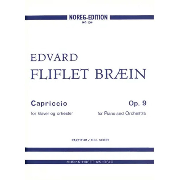 Capriccio,Op. 9, Edvard Fliflet Bræin - 2 Piano