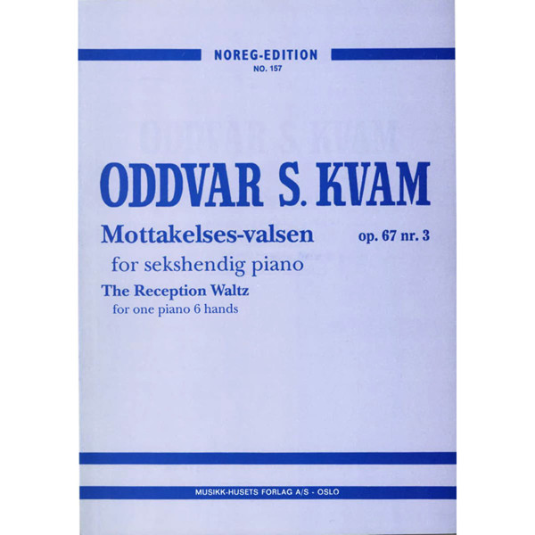 The Reception Waltz Op. 67,3, Oddvar S. Kvam - Piano 6 Hands