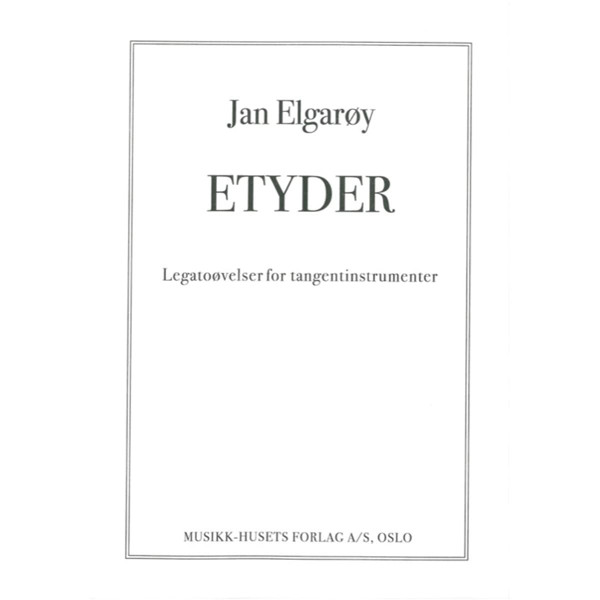 Etyder, Jan Elgarøy - Piano