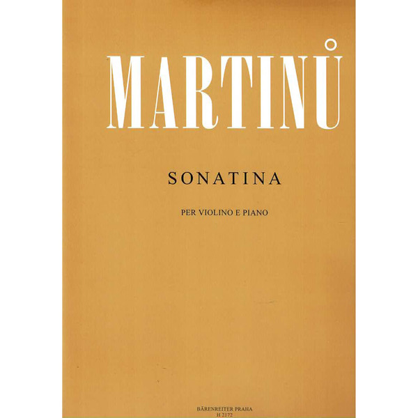 Sonatina for Violin and Piano, Bohuslav Martinu