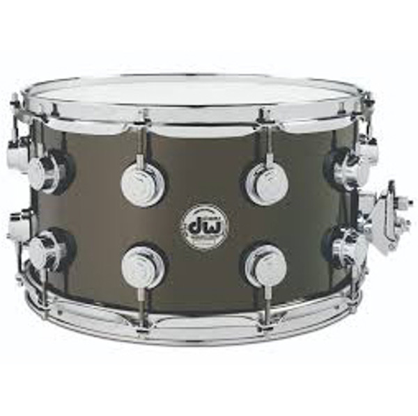 Skarptromme DW Black Nickel Brass, 1mm Rolled Shell, 14x8, Chrome Hardware