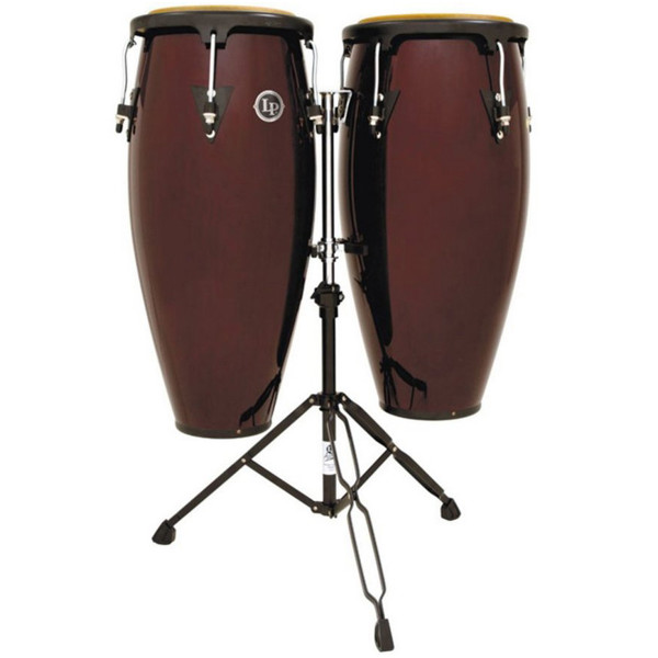 Congas LP Aspire LPA647-DW, 11-12, Dark Wood w/Stand