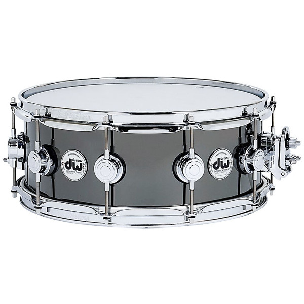 Skarptromme DW Black Nickel Brass, 1mm Rolled Shell, 14x5,5, Chrome Hardware