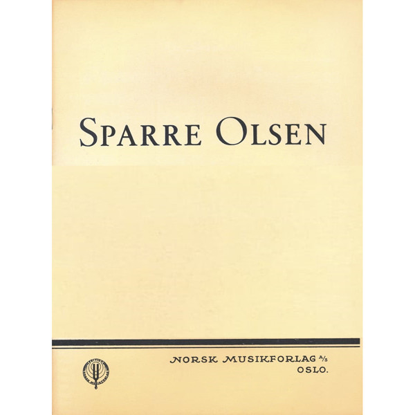 Strykekvartett Op. 55, Sparre Olsen - Partitur