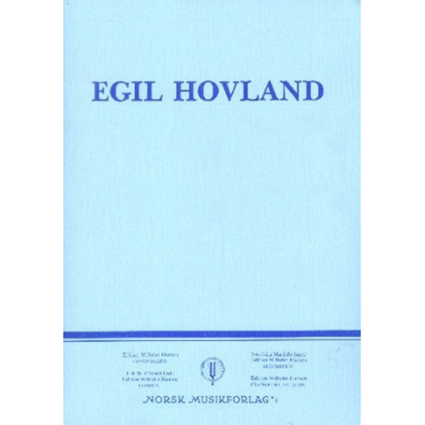 Preludier og Satser Til Inngang, Egil Hovland. Orgel, SATB Partitur