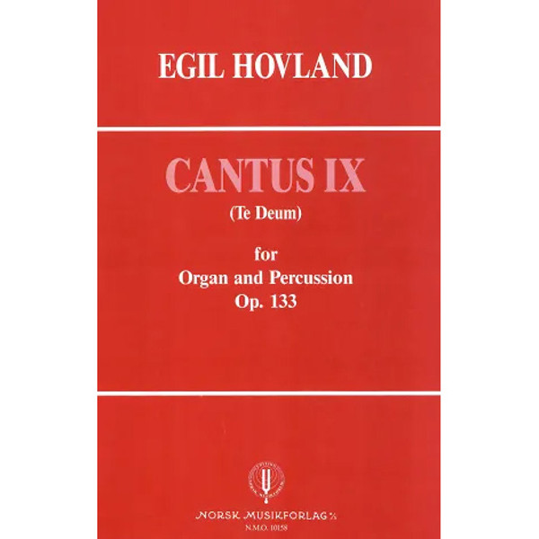 Cantus Ix Op. 133, Egil Hovland. Orgel, Percussion