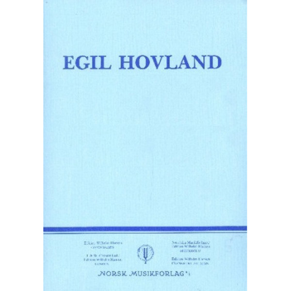 Eg Er Herrens Tenestkvinne Op. 146 Nr. 3, Egil Hovland. SSAA, Orgel, Fele,Langeleik og Kyrkjelyd. Partitur