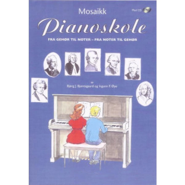 Mosaikk Pianoskole Elevbok 2 m/CD, Bjøntegaard/Øye