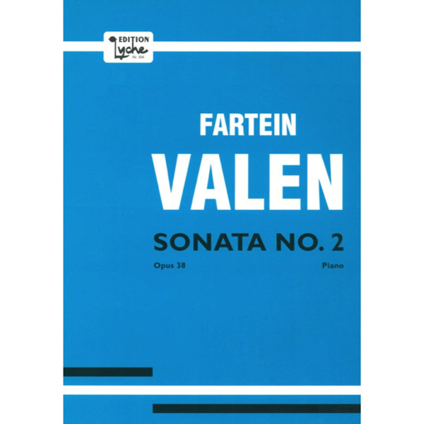 Sonate Op. 2, Fartein Valen. Piano