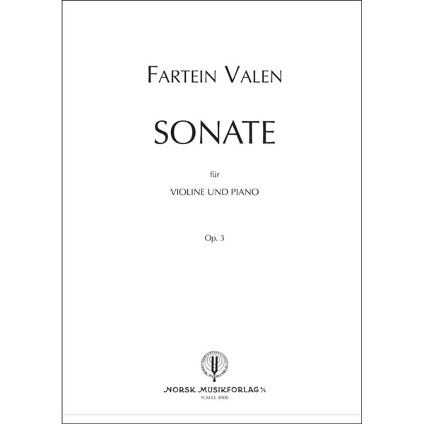 Sonate, Fartein Valen. Fiolin og Piano