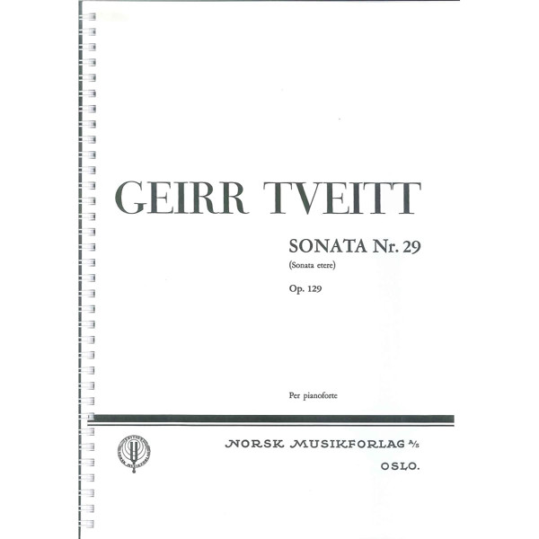 Sonata Nr. 29 Op. 129, Geirr Tveitt. Piano