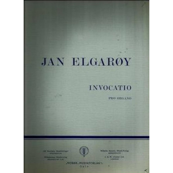 Invocatio, Jan Elgarøy. Orgel  