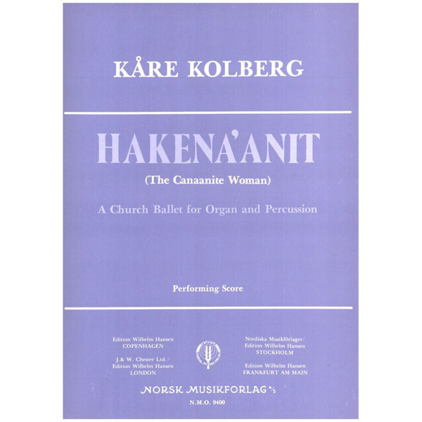 Hakena'Anit, Kåre Kolberg. Orgel