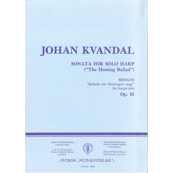 Sonata For Harp Solo Op. 63, Johan Kvandal - Harpe