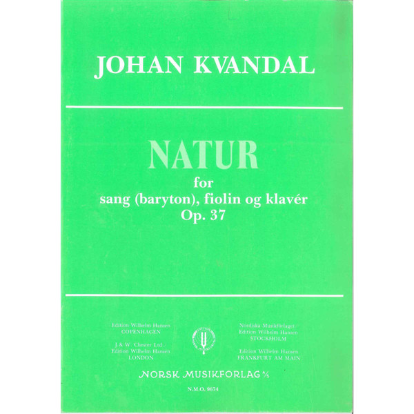 Natur Op. 37, Johan Kvandal - Sang (Baryton), Fi