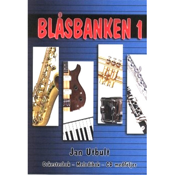 Blåsbanken 1 Stemme 5 i C (El-bass komp), Jan Utbult. Bok og Audio