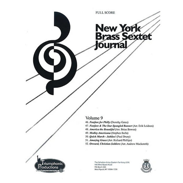 New York Brass Sextet Journal Vol 9