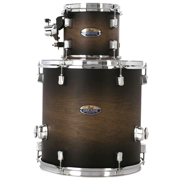 Tom-Tomtrommer Pearl Decade DMP814P/C262, 8x7 - 14x14 - TH900S, Add On Pack, Satin Black Burst