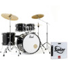 Slagverk Pearl Roadshow RS525SBC/C31, 22 m/Stativer, Cymbaler og Stol, Chrome Hwd, Jet Black