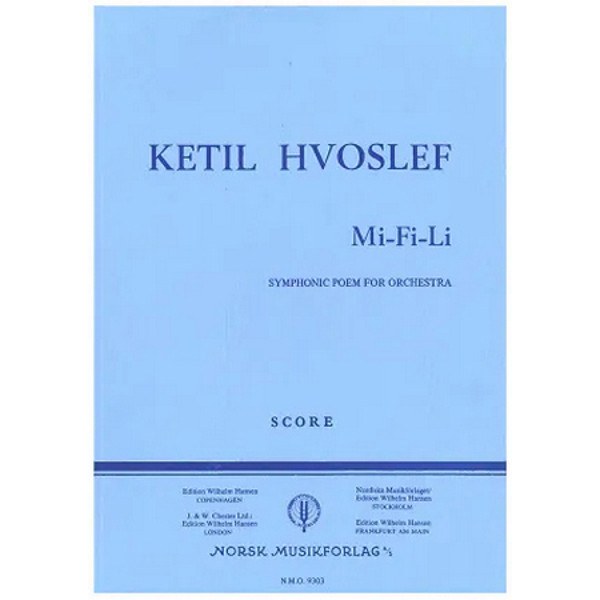 Mi-Fi-Li, Ketil Hvoslef - Orkester Partitur