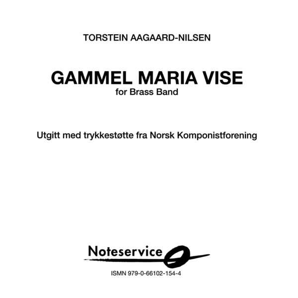 Gammel Maria vise BB2 Torstein Aagaard-Nilsen