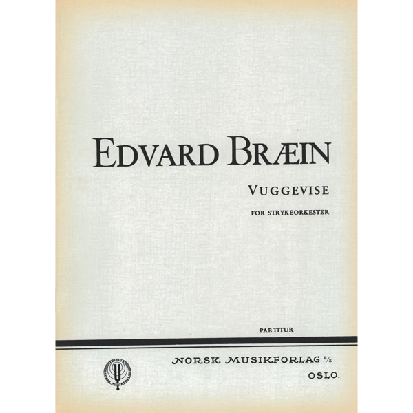 Vuggevise, Edvard Bræin - Strykeorkester Partitur