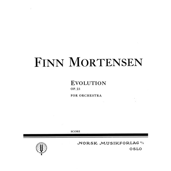 Evolution For Orchestra Op. 23, Finn Mortensen - Orkester Partitur