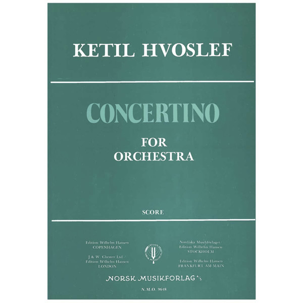 Concertino For Orchestra, Ketil Hvoslef - Orkester Partitur