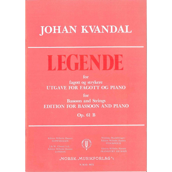 Legende Op. 61, Johan Kvandal - Orkester Partitur