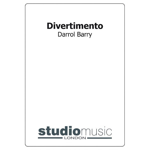 Divertimento, Darrol Barry. Score Brass Band 