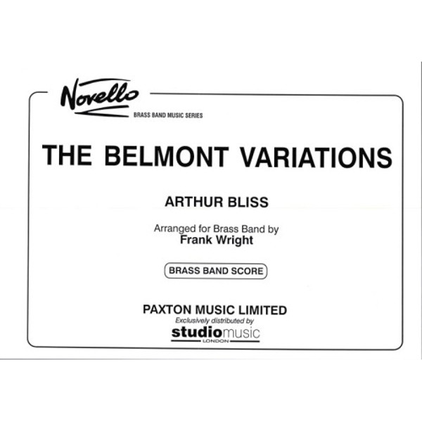 Belmont Variations, Arthur Bliss arr. Frank Wright. Score Brass Band 