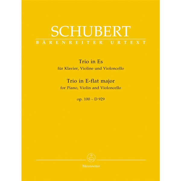 Trio for Piano, Violin and Violoncello Eb-dur op. 100 D 929. Franz Schubert