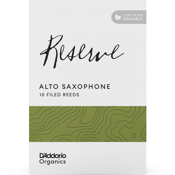 Altsaksofonrør D'Addario Organic Reserve 2,5 (10 pk)