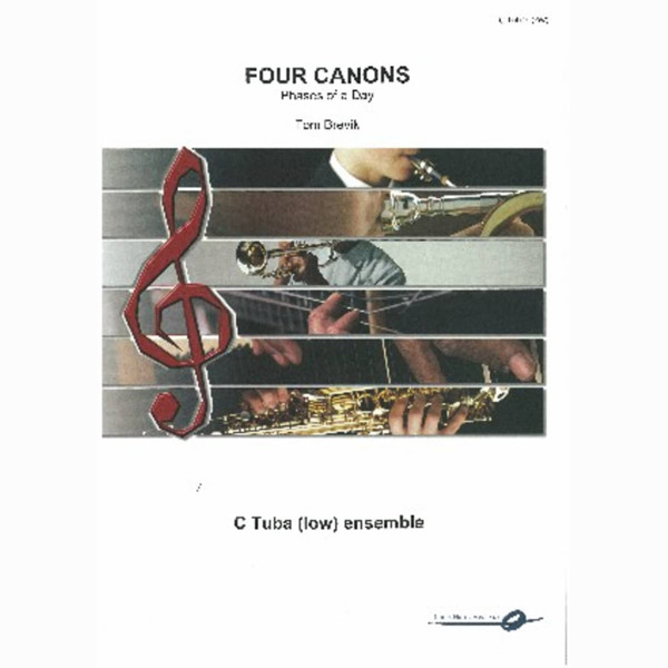 Four Canons - Phases of a day C Tuba (low) Ensemble Tom Bre