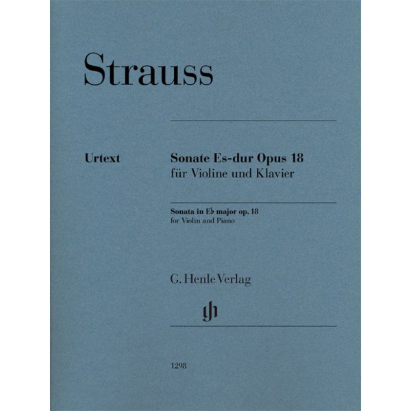 Violin Sonata Eb major op.18, Richard Strauss. Violin and Piano