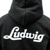 Genser Ludwig LUDHOODM, Hoodie, Black, Medium