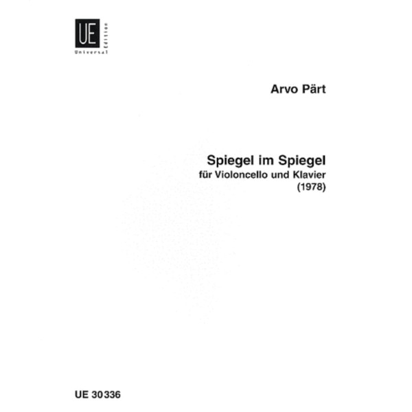 Spiegel im Spiegel, Arvo Pärt. Cello and Piano